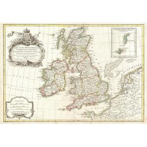 Zannoni Map of the British Isles: England, Scotland, Ireland (1771) by Artokoloro
