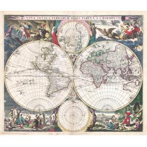 Bormeester Map of the World (1685) by Artokoloro
