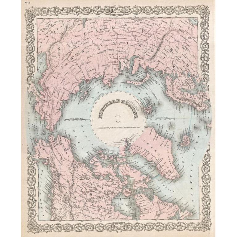 Colton Map of the North Pole or Arctic (1872) by Artokoloro