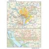 Washington, DC Wall Map by Globe Turner