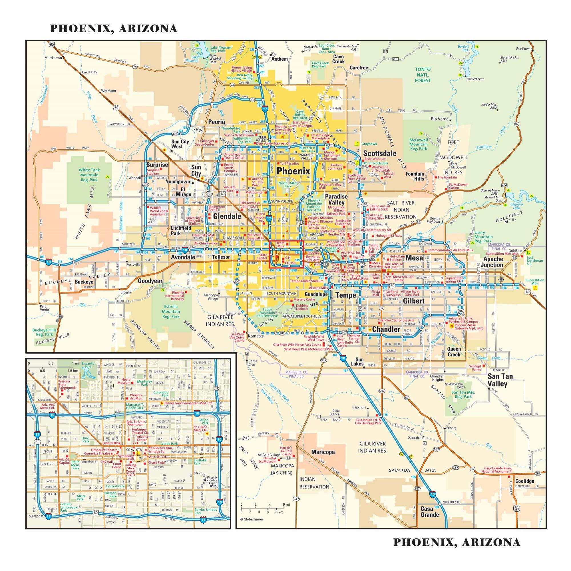 Phoenix City Map