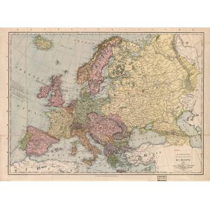 Europe Wall Map, 1912