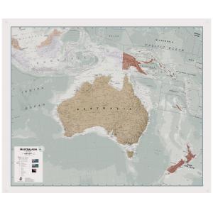 Executive Australasia Political Wall Map by Lovell Johns