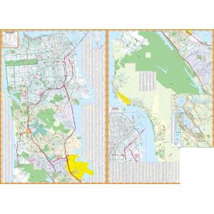 San Francisco, California Wall Map by GM Johnson