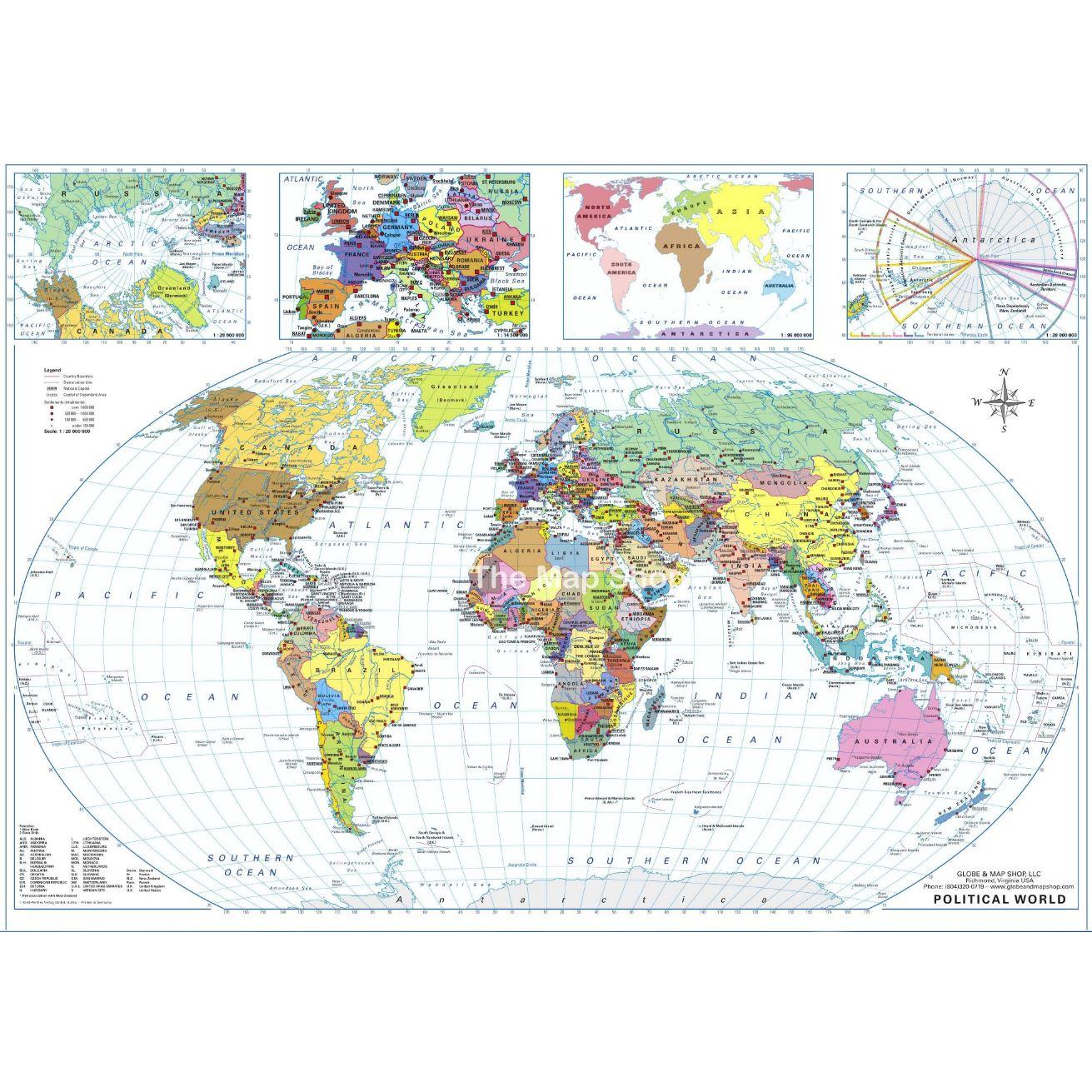 15652 NEW Ravensburger Political World Map 1000 pieces jigsaw puzzle 