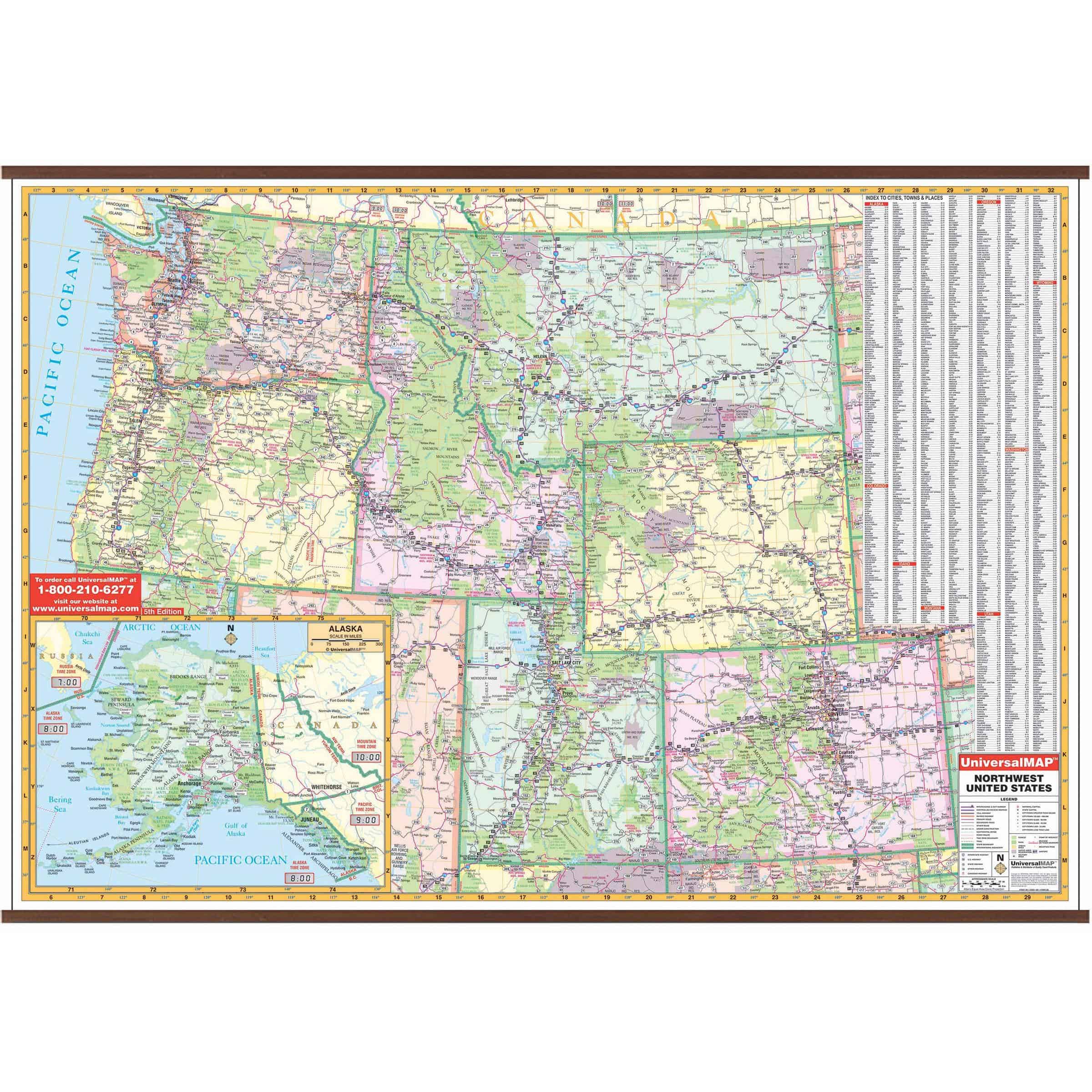 Map Of North West Us Map Of North West Us