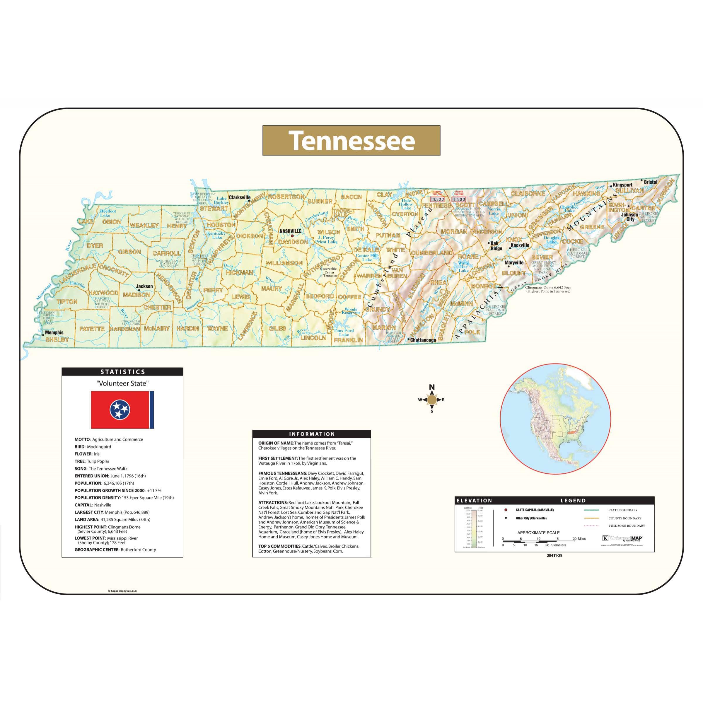 tennessee map