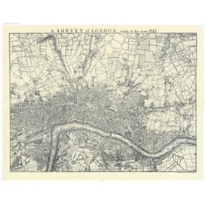 London 1745 by Oxford Cartographers