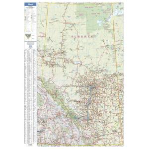 Alberta Wall Map - Large by Lucid Map