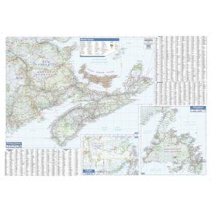 Maritimes Wall Map by Lucid Map