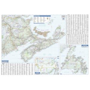 Maritimes Wall Map - Large by Lucid Map