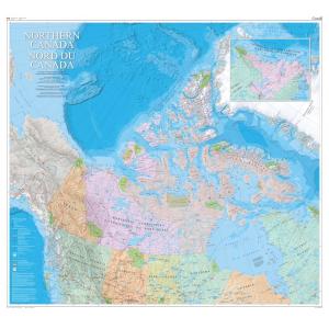 Northern Canada Wall Map - Bilingual - Atlas of Canada by Natural Resources Canada