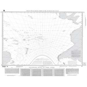 NGA Chart - Great Circle Sailing Chart of the South Pacific Ocean - 00063