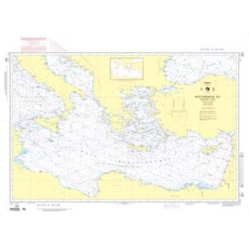 NGA Chart - Mediterranean Sea-Eastern Part - 00302