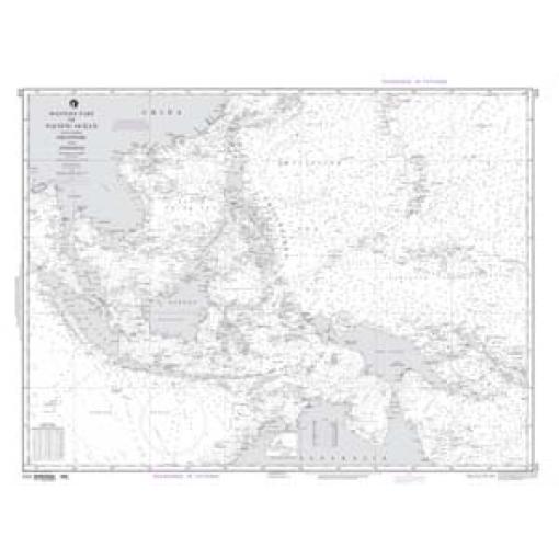 NGA Chart - Western Part of Pacific Ocean including Philippines and Indonesia - 00524