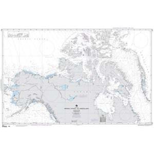 NGA Chart - Bering Strait to Greenland (Arctic) - 00803