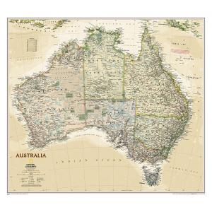 Australia Executive Wall Map by National Geographic