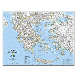 Greece Wall Map by National Geographic