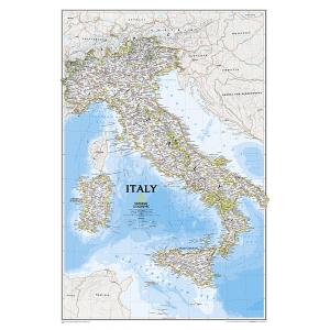 Italy Classic Wall Map by National Geographic