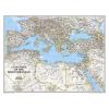 Mediterranean Region Wall Map by National Geographic