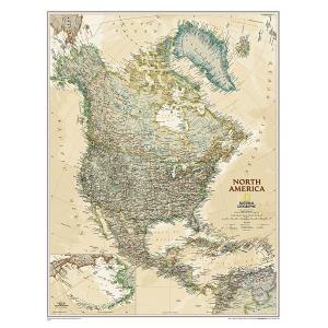 North America Executive Wall Map by National Geographic