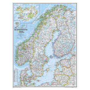 Scandinavia Wall Map by National Geographic