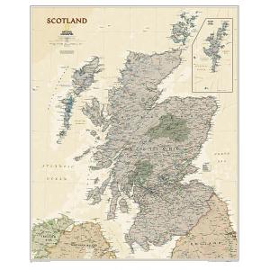 Scotland Executive Wall Map by National Geographic