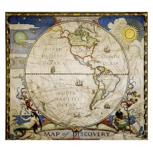 Western Hemisphere Map of Discovery Wall Map by National Geographic
