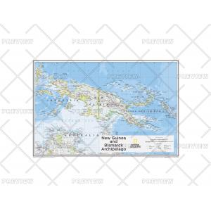 New Guinea and Bismarck Archipelago - Atlas of the World, 10th Edition by National Geographic