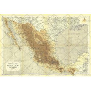 Mexico - Published 1911 by National Geographic