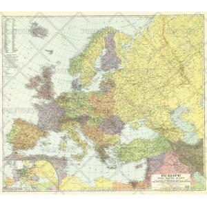 Europe, and the Near East - Published 1929 by National Geographic