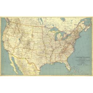 United States of America - Published 1933 by National Geographic