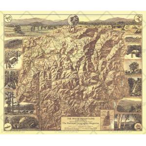 White Mountains of New Hampshire - Published 1937 by National Geographic