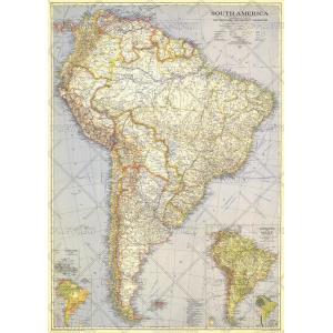 South America - Published 1937 by National Geographic