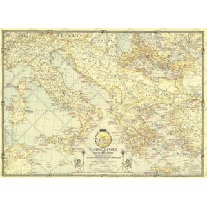 Classical Lands of the Mediterranean - Published 1940 by National Geographic