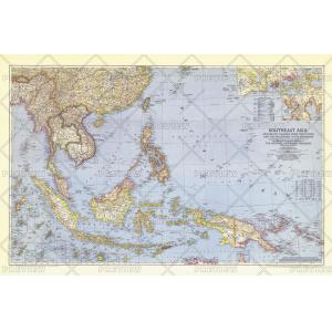 Southeast Asia and the Pacific Islands - Published 1944 by National Geographic