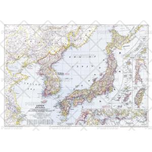 Japan and Korea - Published 1945 by National Geographic
