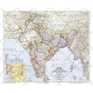 India and Burma - Published 1946 by National Geographic