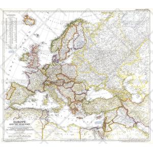 Europe and the Near East - Published 1949 by National Geographic