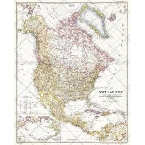 North America - Published 1952 by National Geographic