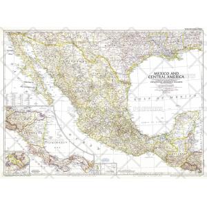 Mexico and Central America - Published 1953 by National Geographic