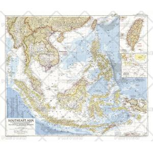 Southeast Asia - Published 1955 by National Geographic