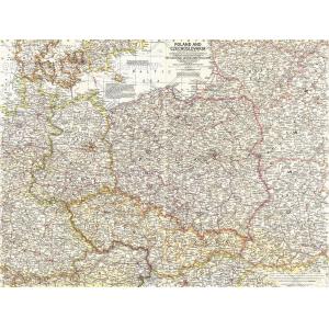 Poland and Czechoslovakia - Published 1958 by National Geographic