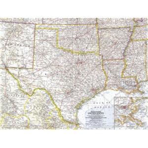 South Central United States - Published 1961 by National Geographic