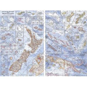 New Zealand, New Guinea and the Principal Pacific Islands - Published 1962 by National Geographic