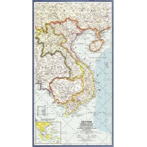 Vietnam, Cambodia, Laos and Eastern Thailand - Published 1965 by National Geographic