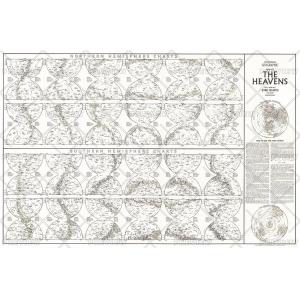 Heavens Star Chart - Published 1970 by National Geographic