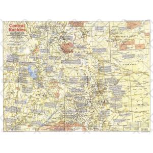 Central Rockies Side 1 - Published 1984 by National Geographic
