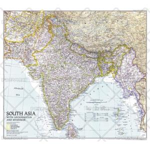 South Asia with Afghanistan and Myanmar - Published 1997 by National Geographic