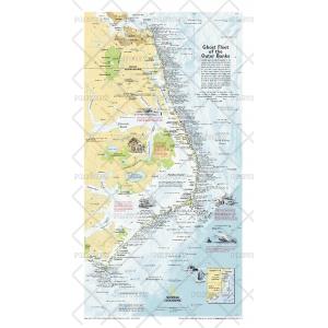 Ghost Fleet of the Outer Banks 1970 Map - Published 2008 by National Geographic